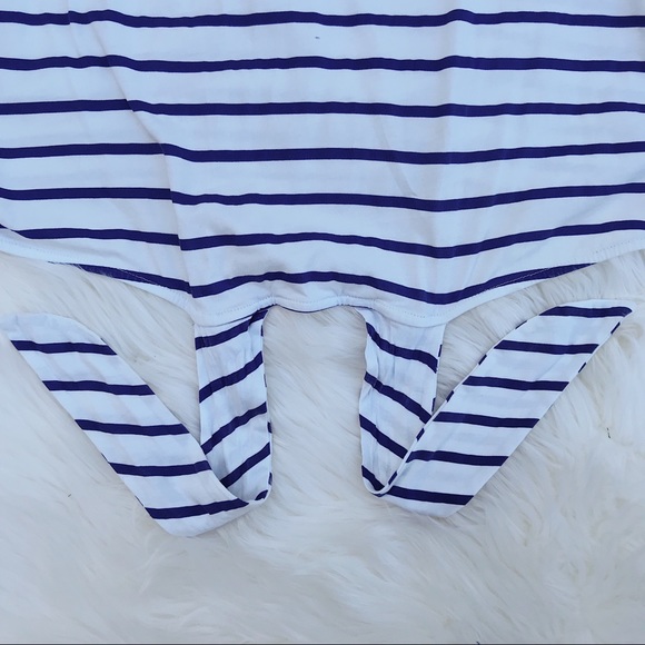 Zara Striped Tie Up Crop Tank - Picture 4 of 6